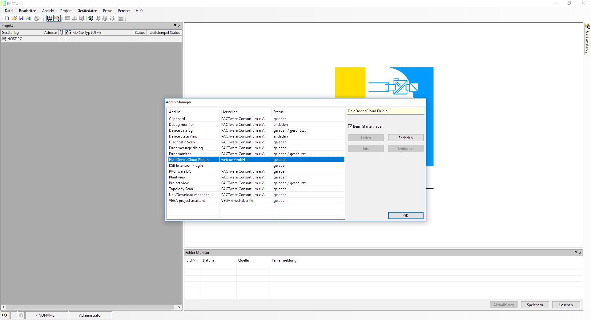 PACTware plug-ins